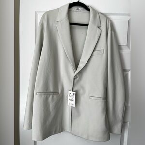 Zara Mint Green Blazer Size XL New With Tag